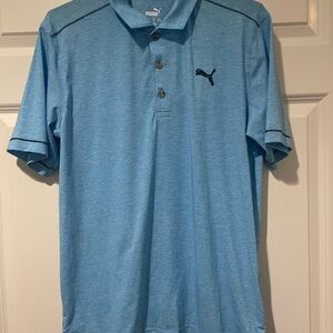 PUMA Light Blue Polo Shirt